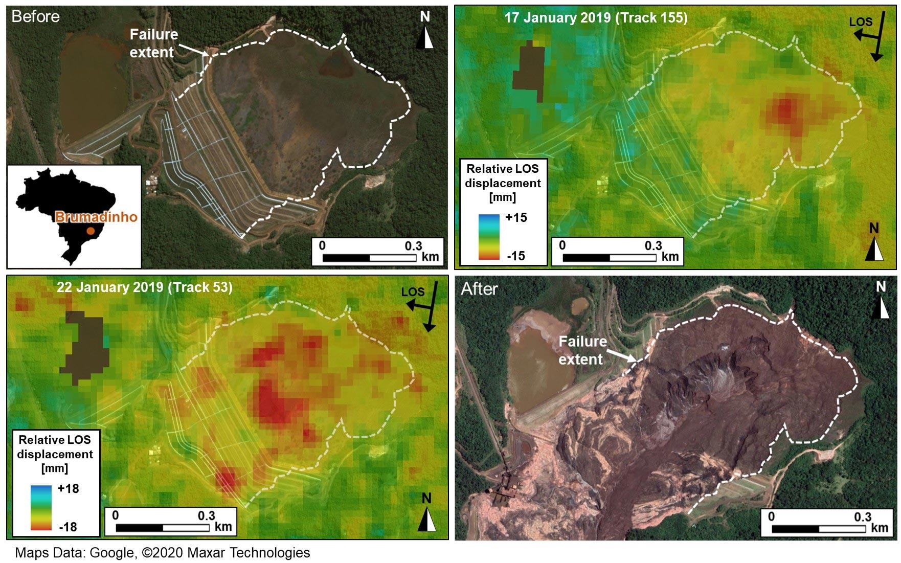 The Paraopeba River, contaminated by iron ore tailings since January 2019. Full ecological recovery is not projected.